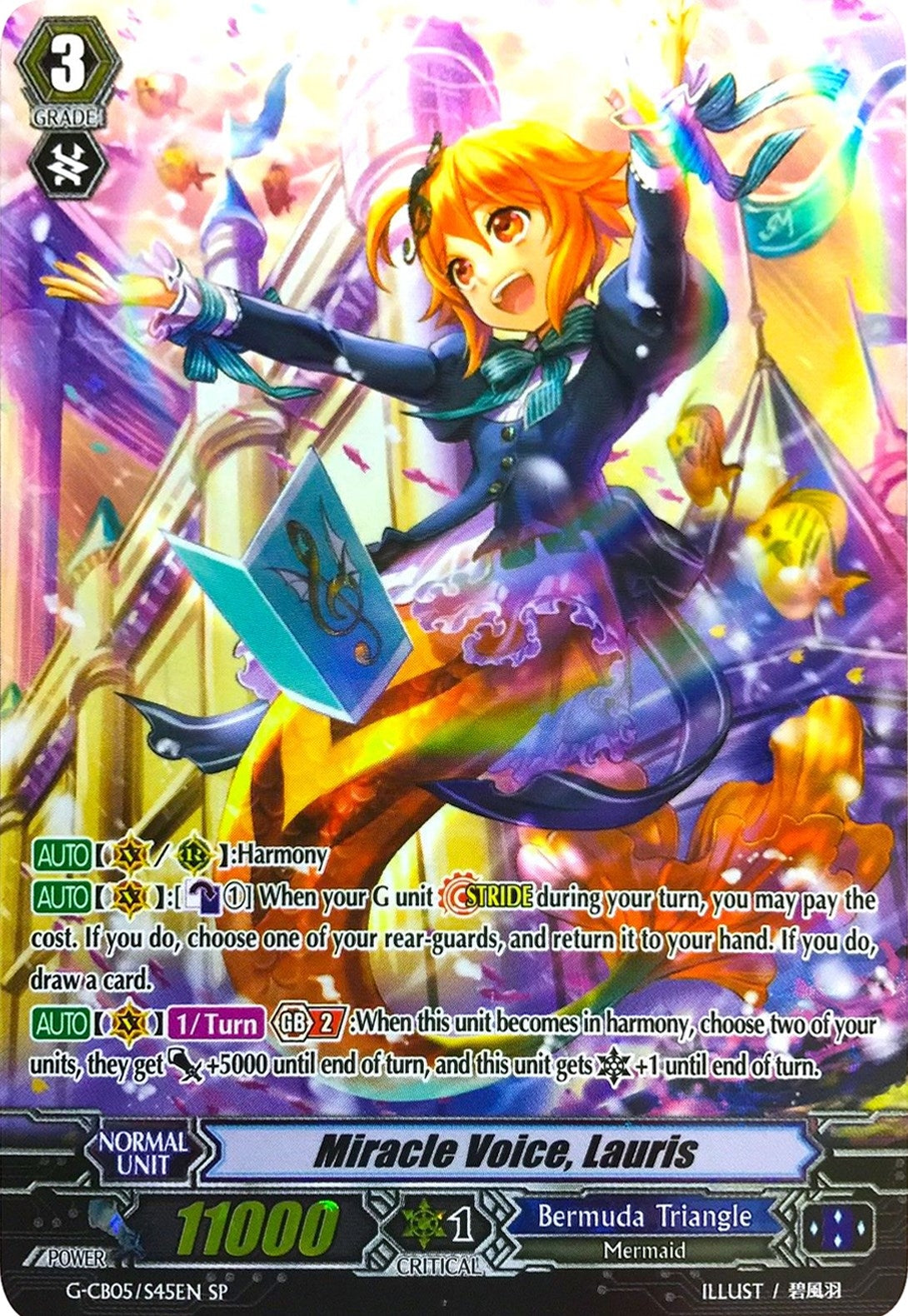 Image for Miracle Voice, Lauris (SP) (G-CB05: Prismatic Divas) (G-CB05/S45EN) - Cardfight Vanguard