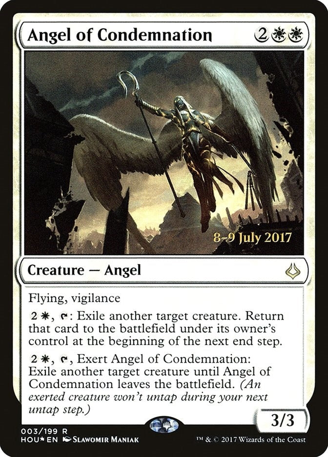 Image for Angel of Condemnation (Prerelease Cards) (3) - Magic: The Gathering