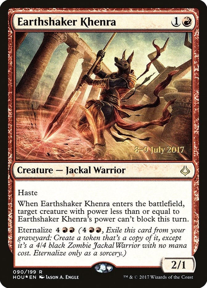 Image for Earthshaker Khenra (Prerelease Cards) (90) - Magic: The Gathering