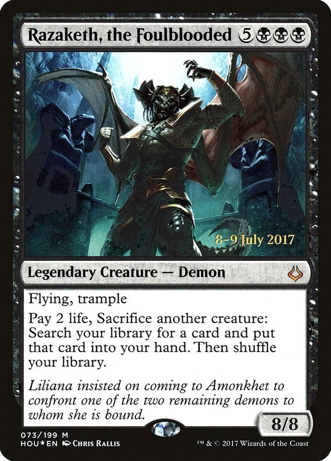 Image for Razaketh, the Foulblooded (Prerelease Cards) (73) - Magic: The Gathering