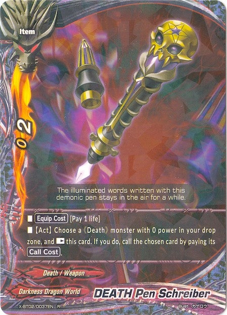 Image for DEATH Pen Schreiber (Chaos Control Crisis) (X-BT02/0037EN) - Future Card BuddyFight