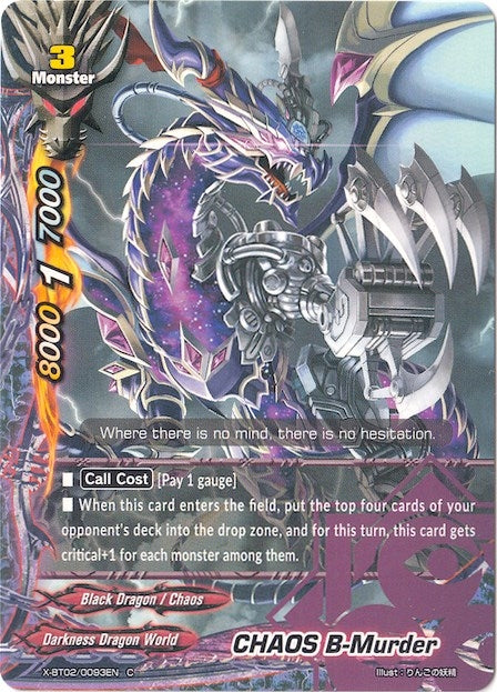 Image for CHAOS B-Murder (Chaos Control Crisis) (X-BT02/0093EN) - Future Card BuddyFight