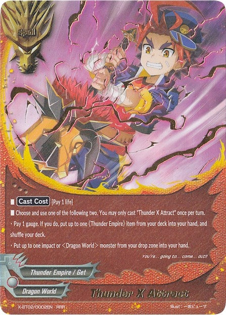 Image for Thunder X Attract (Chaos Control Crisis) (X-BT02/0002EN) - Future Card BuddyFight