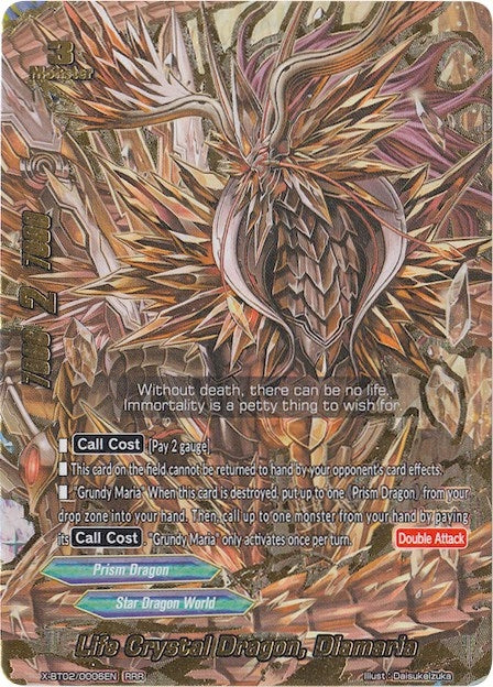 Image for Life Crystal Dragon, Diamaria (Chaos Control Crisis) (X-BT02/0006EN) - Future Card BuddyFight
