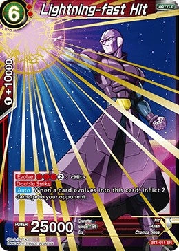 Image for Lightning-fast Hit (Galactic Battle) (BT1-011) - Dragon Ball Super: Masters