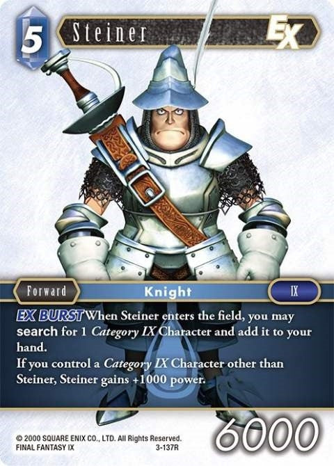 Image for Steiner EX (Opus III) (3-137R) - Final Fantasy TCG