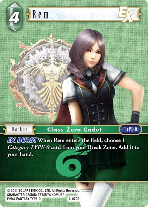 Image for Rem EX - 3-072R (Deck Exclusive Cards) (3-072R) - Final Fantasy TCG