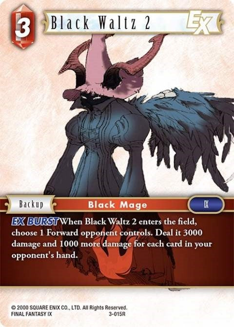 Image for Black Waltz 2 EX (Opus III) (3-015R) - Final Fantasy TCG