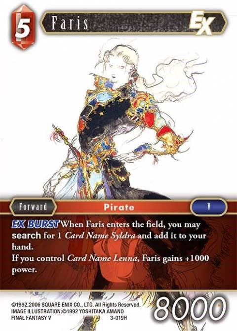 Image for Faris EX (Opus III) (3-019H) - Final Fantasy TCG