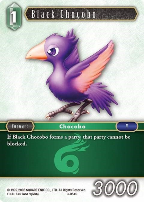 Image for Black Chocobo (Opus III) (3-054C) - Final Fantasy TCG