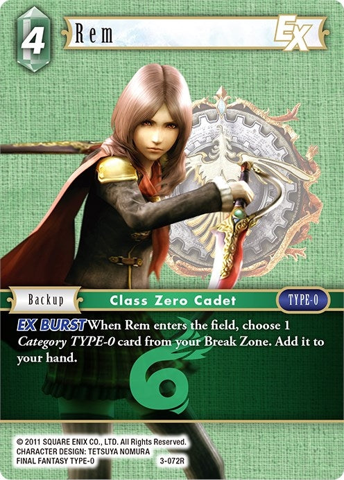 Image for Rem EX (Opus III) (3-072R) - Final Fantasy TCG