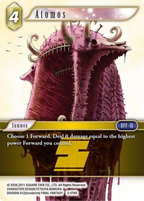 Image for Atomos (Opus III) (3-074R) - Final Fantasy TCG