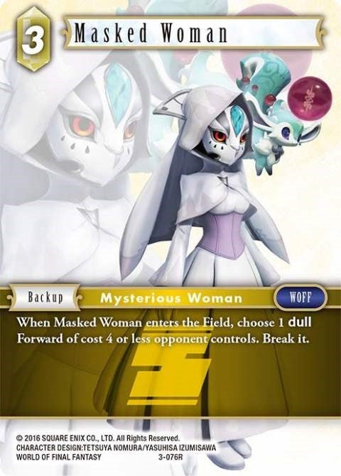 Image for Masked Woman (Opus III) (3-076R) - Final Fantasy TCG