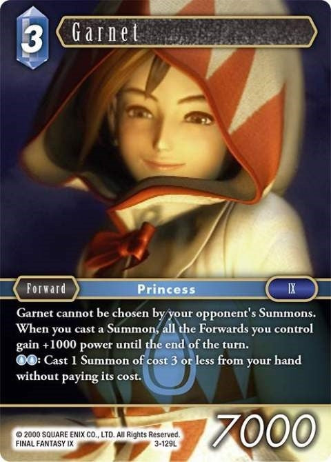 Image for Garnet (Opus III) (3-129L) - Final Fantasy TCG
