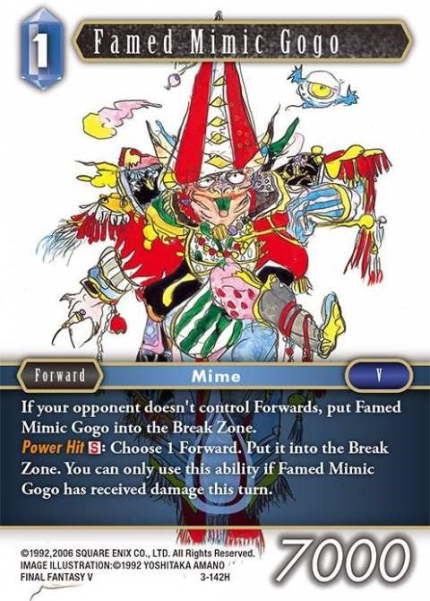 Image for Famed Mimic Gogo (Opus III) (3-142H) - Final Fantasy TCG