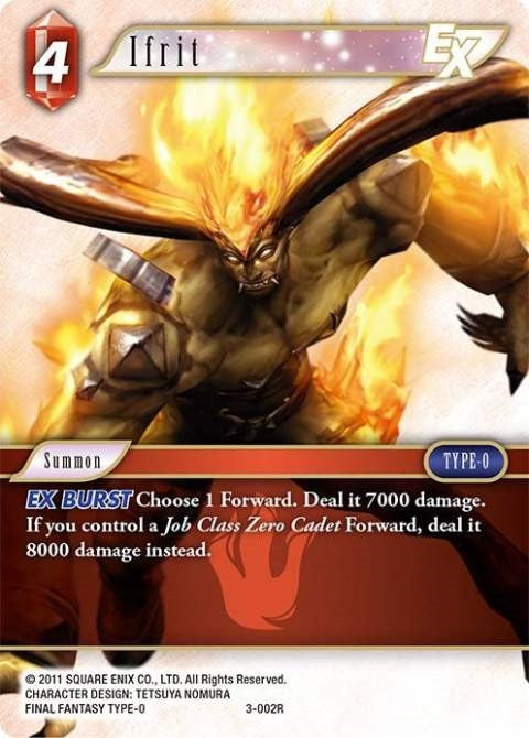 Image for Ifrit EX (Opus III) (3-002R) - Final Fantasy TCG