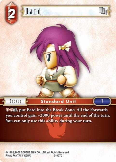 Image for Bard (Opus III) (3-007C) - Final Fantasy TCG