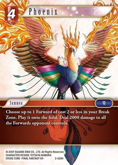 Image for Phoenix (Opus III) (3-020H) - Final Fantasy TCG