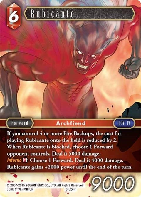Image for Rubicante (Opus III) (3-024R) - Final Fantasy TCG