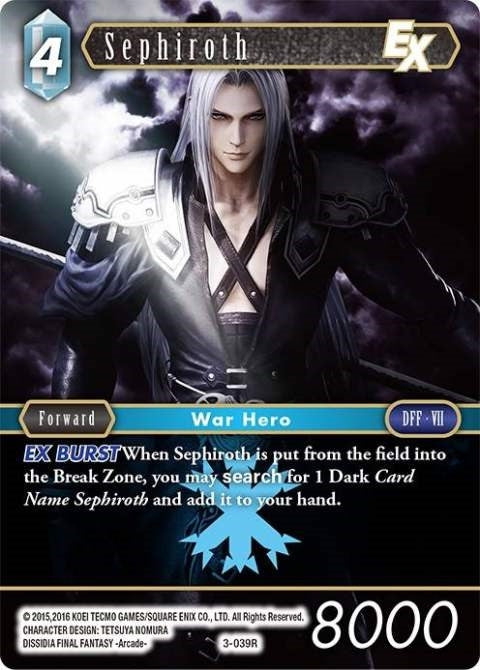 Image for Sephiroth EX (Opus III) (3-039R) - Final Fantasy TCG