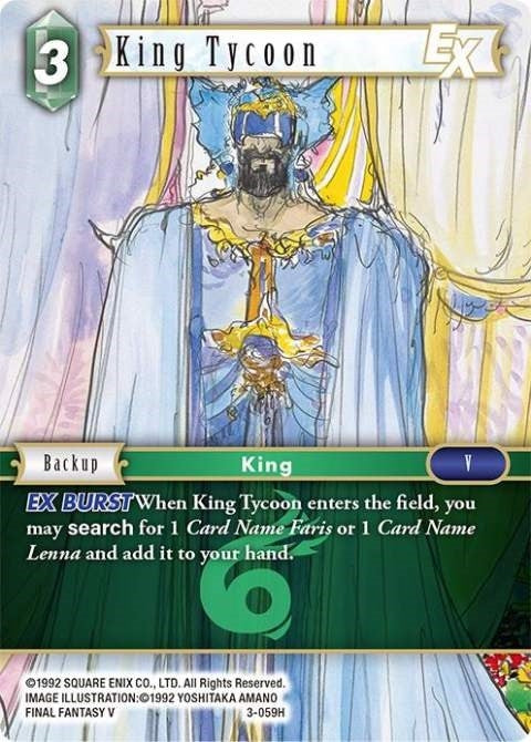 Image for King Tycoon EX (Opus III) (3-059H) - Final Fantasy TCG
