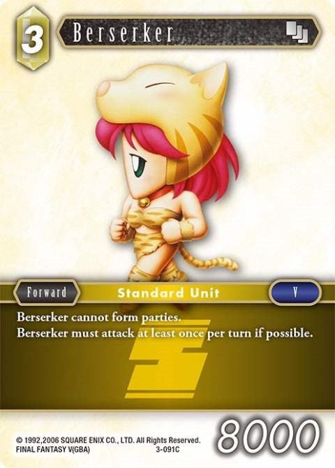 Image for Berserker (Opus III) (3-091C) - Final Fantasy TCG