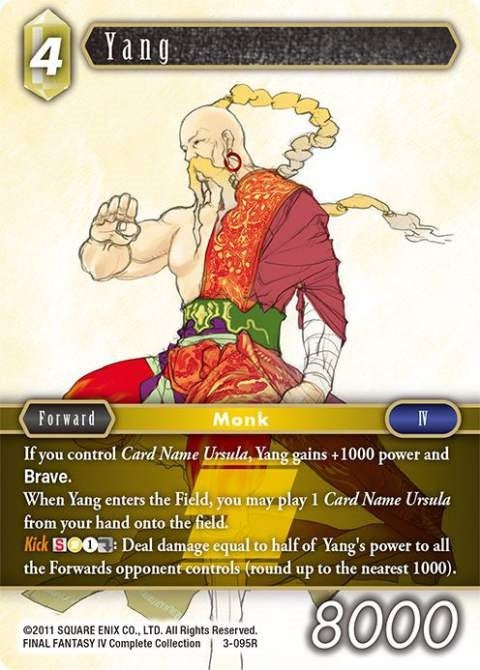 Image for Yang (Opus III) (3-095R) - Final Fantasy TCG