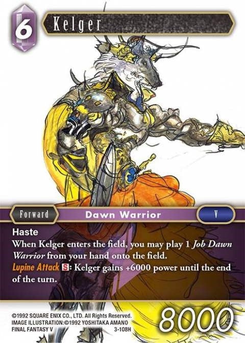 Image for Kelger (Opus III) (3-108H) - Final Fantasy TCG