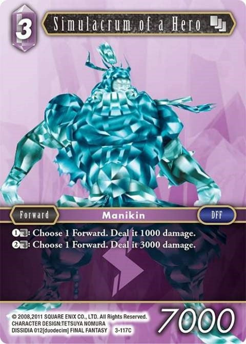 Image for Simulacrum of a Hero (Opus III) (3-117C) - Final Fantasy TCG