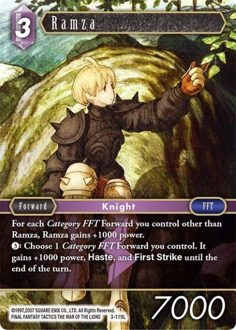 Image for Ramza (Opus III) (3-119L) - Final Fantasy TCG