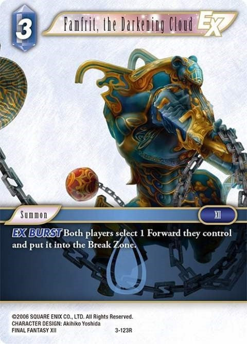 Image for Famfrit, the Darkening Cloud EX (Opus III) (3-123R) - Final Fantasy TCG