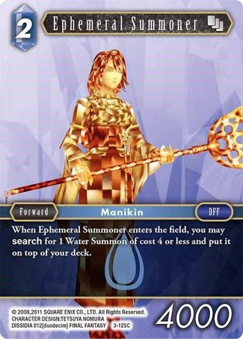 Image for Ephemeral Summoner (Opus III) (3-125C) - Final Fantasy TCG