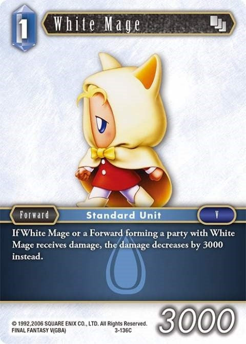 Image for White Mage (Opus III) (3-136C) - Final Fantasy TCG