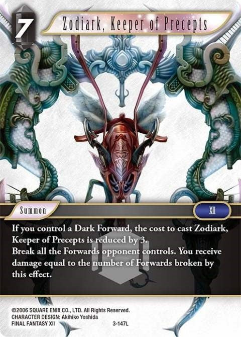 Image for Zodiark, Keeper of Precepts (Opus III) (3-147L) - Final Fantasy TCG