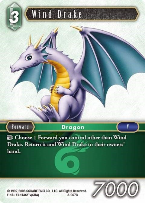 Image for Wind Drake (Opus III) (3-067R) - Final Fantasy TCG