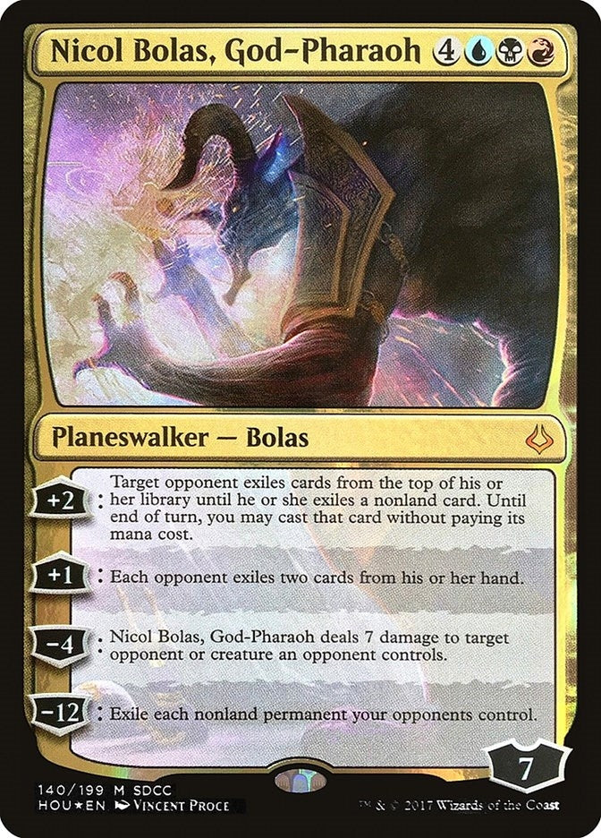 Image for Nicol Bolas, God-Pharaoh (SDCC 2017 Exclusive) (Media Promos) (140) - Magic: The Gathering