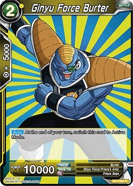 Image for Ginyu Force Burter (Galactic Battle) (BT1-097) - Dragon Ball Super: Masters