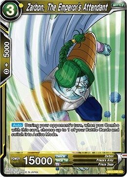 Image for Zarbon, The Emperor's Attendant (2017) (Galactic Battle) (BT1-101) - Dragon Ball Super: Masters