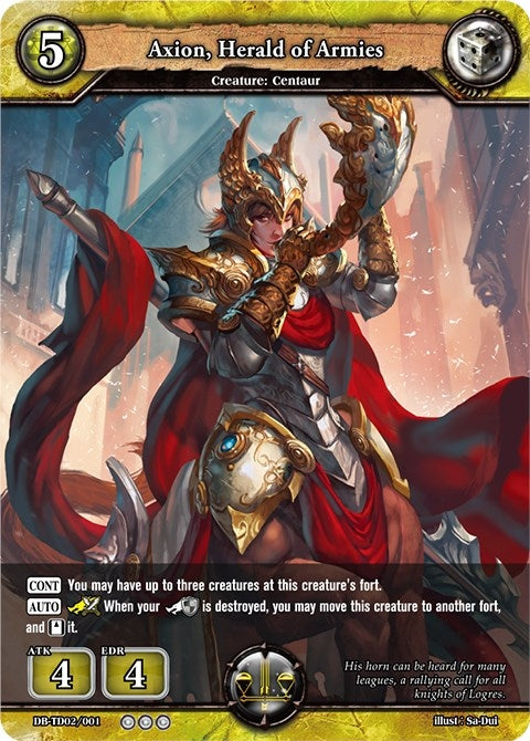 Image for Axion, Herald of Armies (TD02: Mystical Hunters) (DB-TD02/001) - Dragoborne