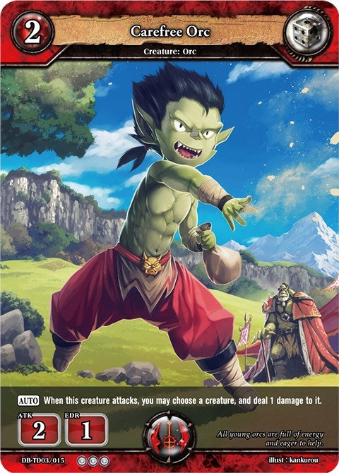 Image for Carefree Orc (TD03: Alpha Dominance) (DB-TD03/015) - Dragoborne
