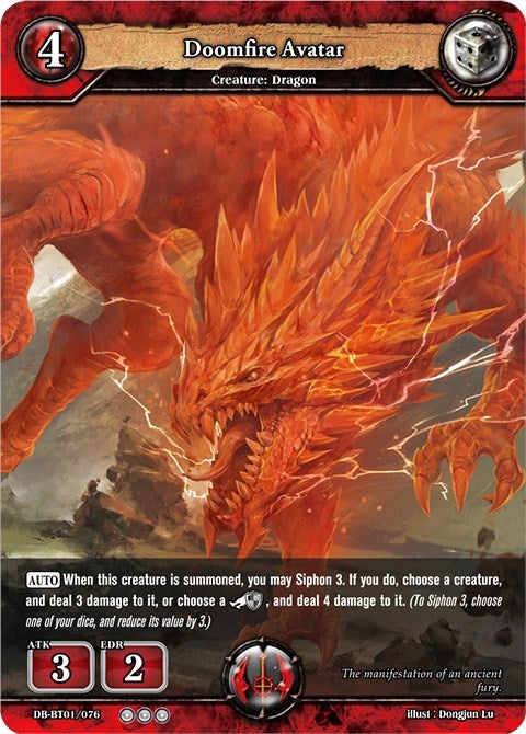Image for Doomfire Avatar (Rally to War) (DB-BT01/076) - Dragoborne