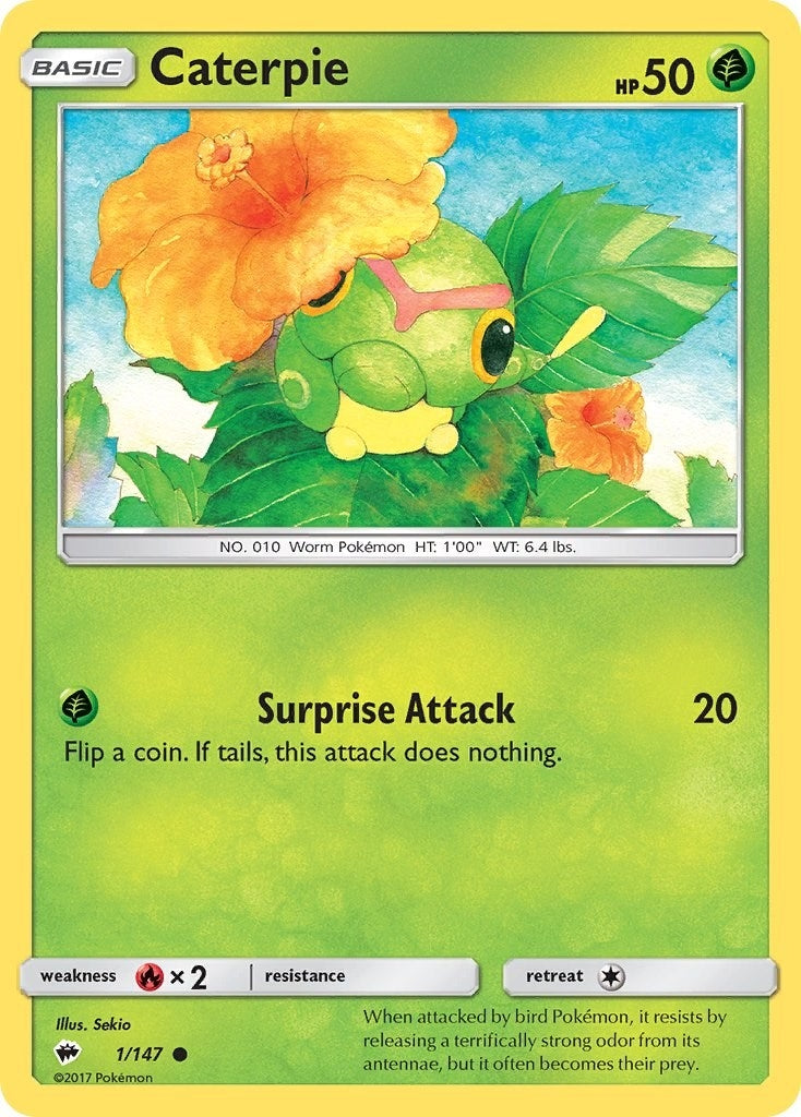 Image for Caterpie (SM - Burning Shadows) (1/147) - Pokemon