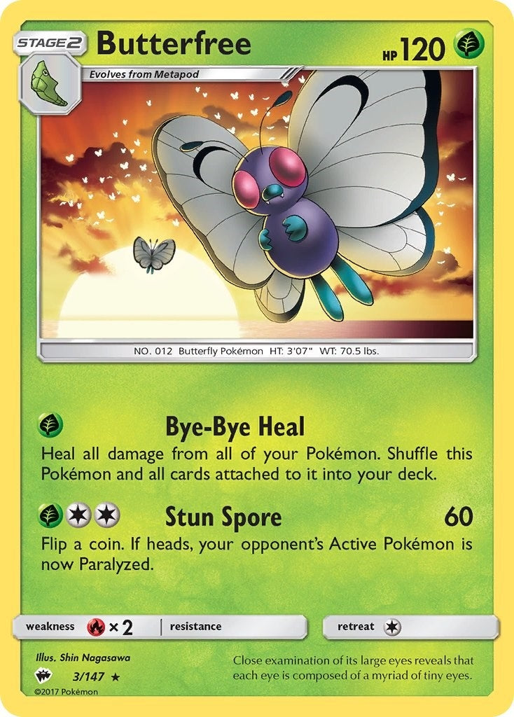 Image for Butterfree (SM - Burning Shadows) (3/147) - Pokemon