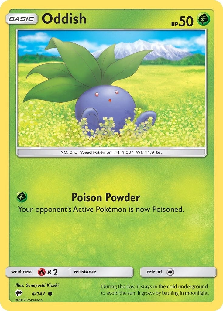 Image for Oddish (SM - Burning Shadows) (4/147) - Pokemon