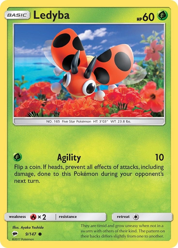 Image for Ledyba (SM - Burning Shadows) (9/147) - Pokemon