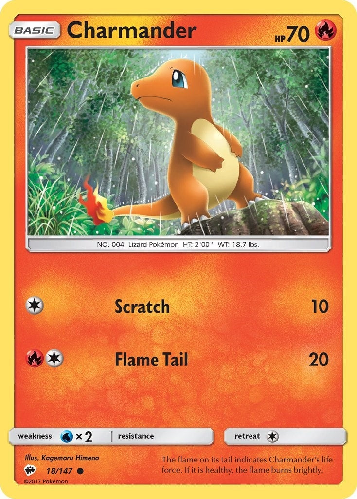 Image for Charmander (SM - Burning Shadows) (18/147) - Pokemon