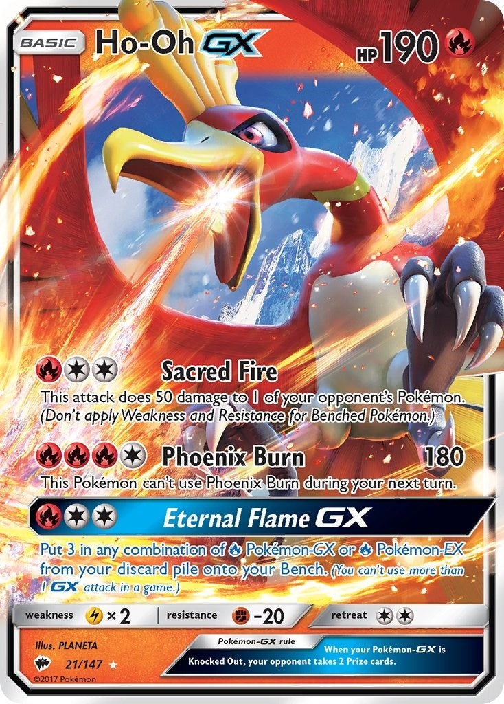 Image for Ho-Oh GX (SM - Burning Shadows) (21/147) - Pokemon
