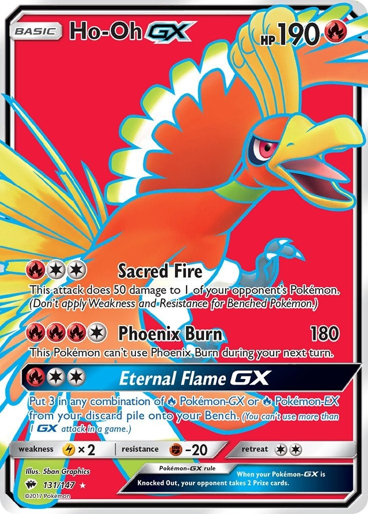 Image for Ho-Oh GX (Full Art) (SM - Burning Shadows) (131/147) - Pokemon