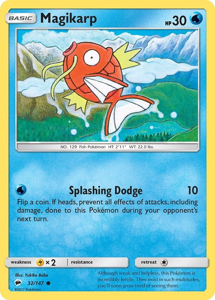 Image for Magikarp (SM - Burning Shadows) (32/147) - Pokemon
