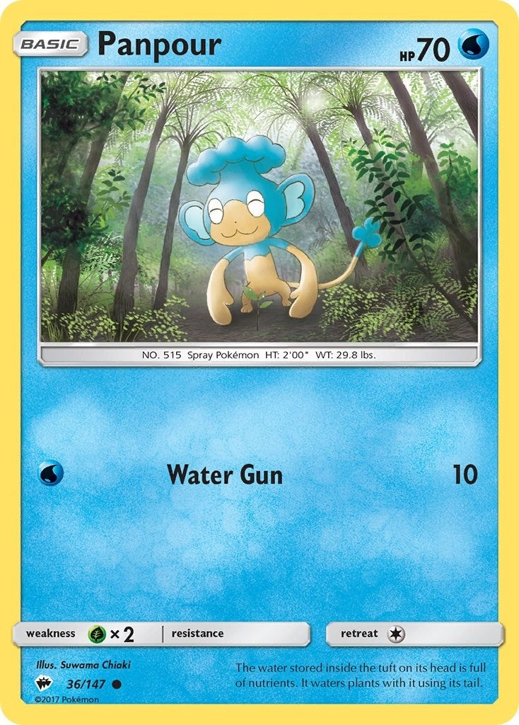 Image for Panpour (SM - Burning Shadows) (36/147) - Pokemon